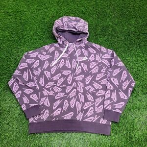 NIKE AOP Hoodie Medium 22x24 Purple